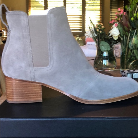 Rag&bone Chelsea Walker Boot Grey suede size 39/9 - Picture 11 of 15